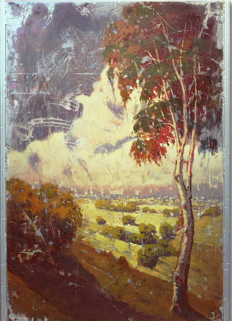 Above The Valley 2 - 56x31 Oil on Steel Panel